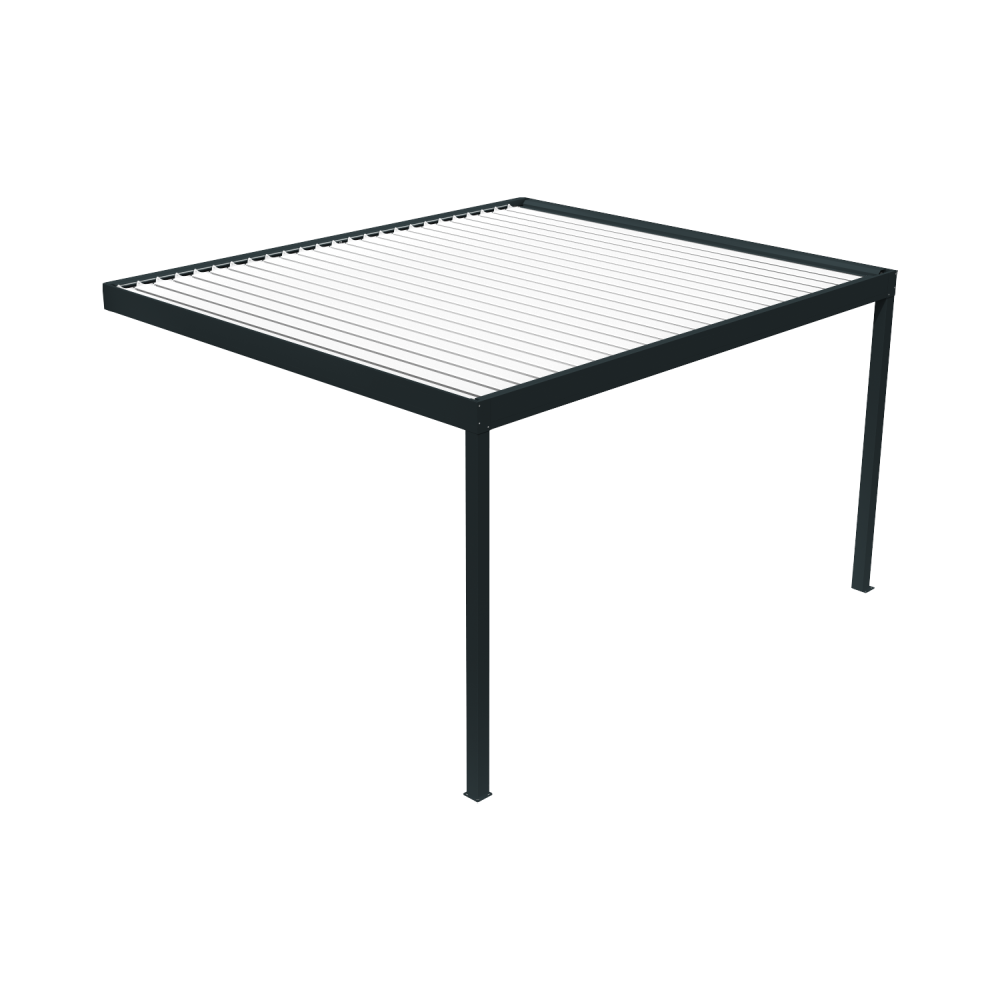 KOKOON 2 - Pergola bioclimatique perpendiculaire adossée Sunstyl France - 4