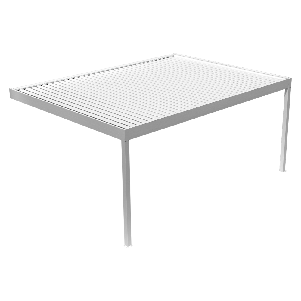 KOKOON 3 - Pergola bioclimatique perpendiculaire adossée Sunstyl France - 1