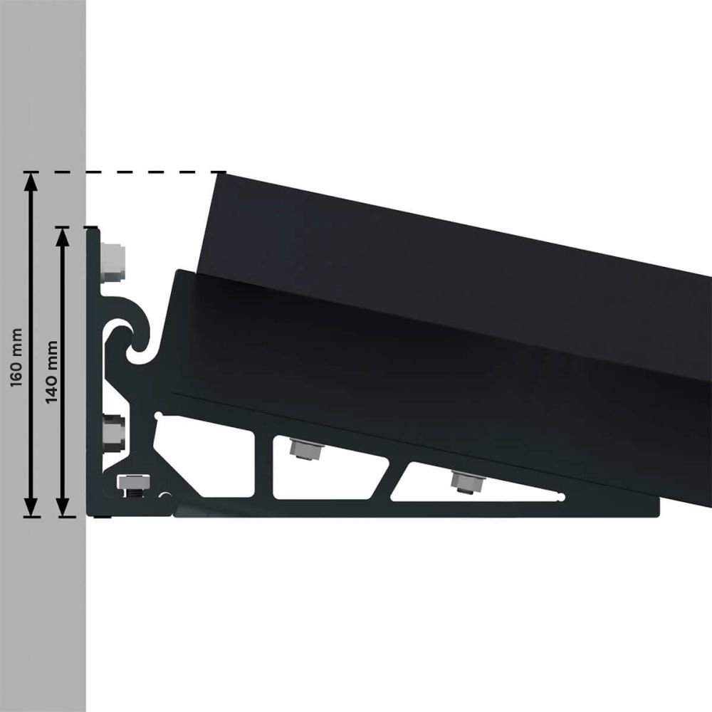 Auvent solaire platine de fixation murale